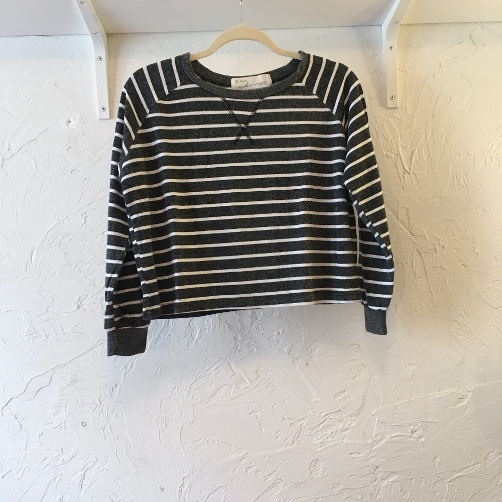 Striped Cropped Long Sleeve